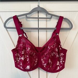 Understance Tasha Flexwire Strappy Plunge Bra - Plum - 34 I - NWT